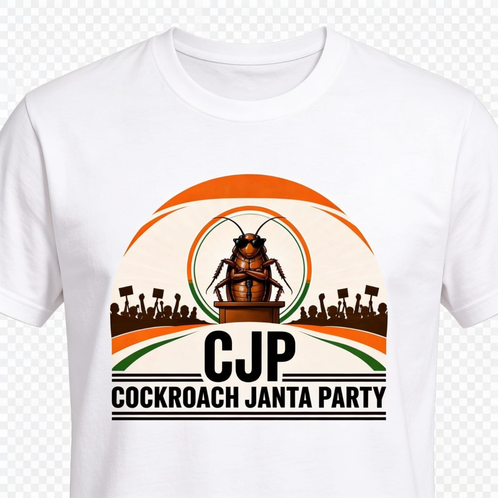 CJP Rally Tee front print